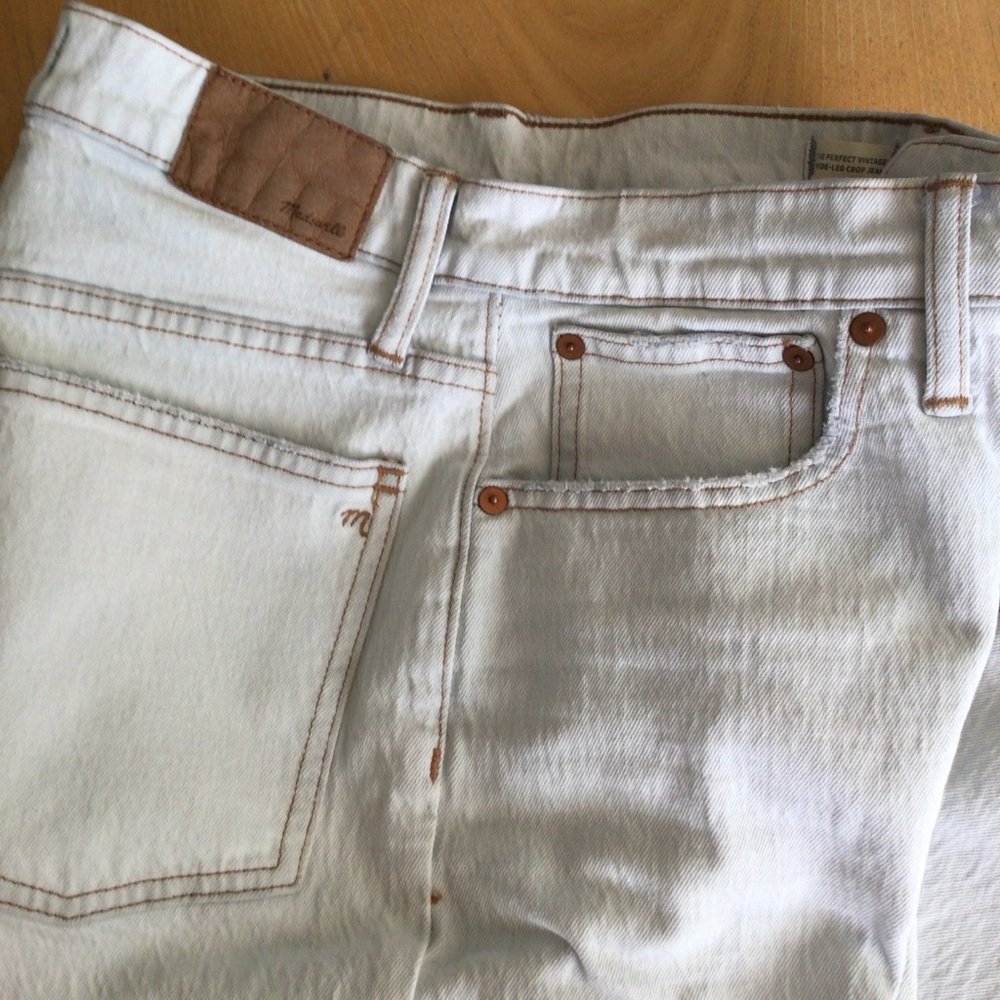 MADEWELL The Perfect Vintage Wide Leg Cropped Jean Size 27 - Picture 8 of 11